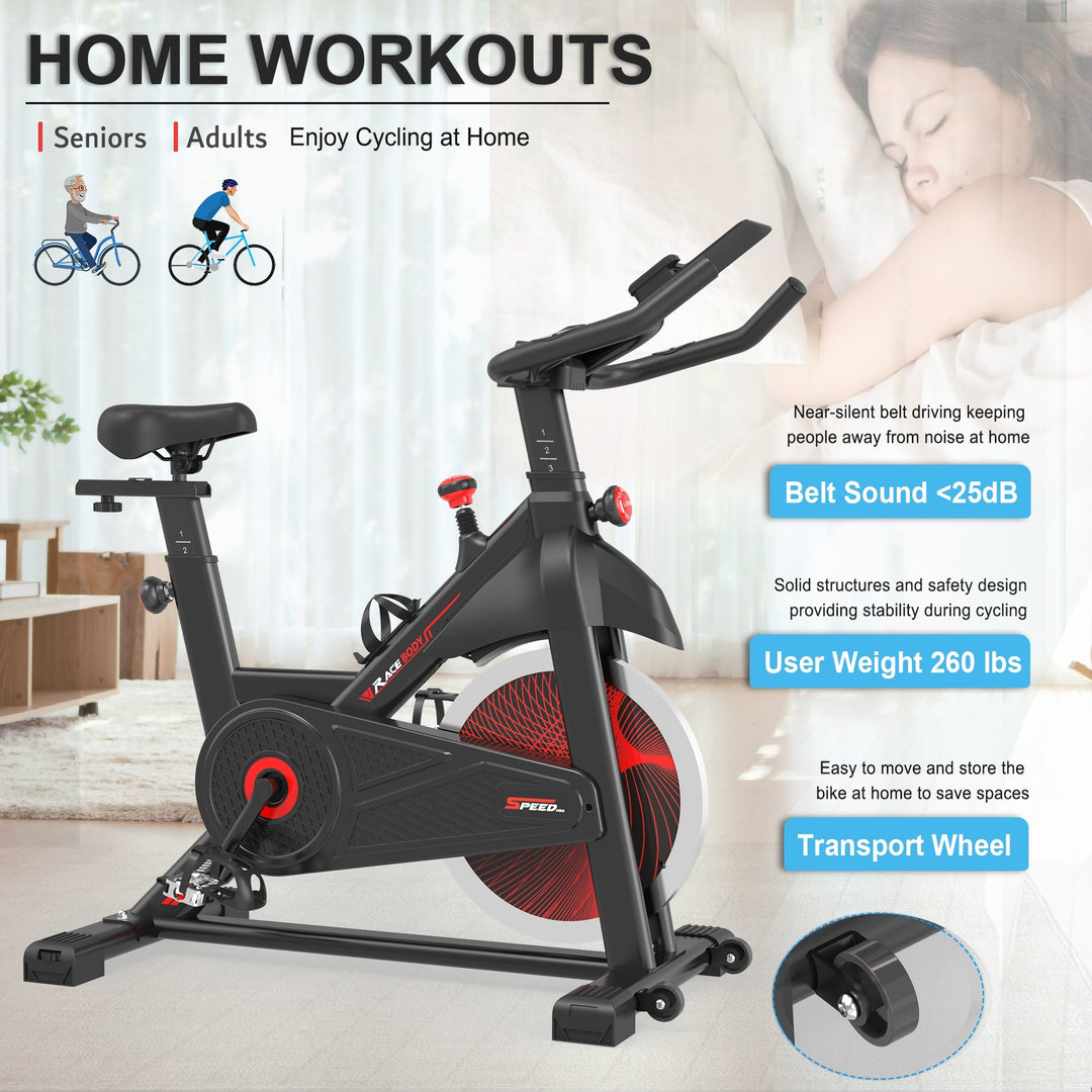 Indoor Cycling Stationary Exercise Bike Image 4