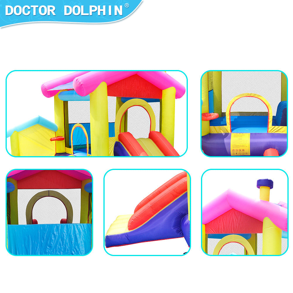 Inflatable Bounce House w/ Slide and 350W Blower Image 4