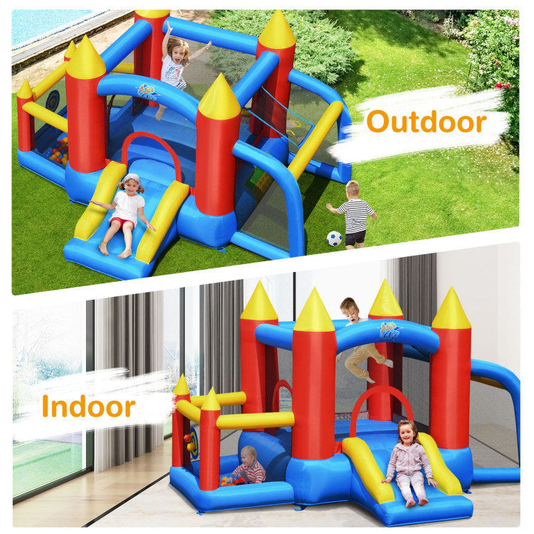 Inflatable Soccer Goal Ball Pit Bounce House Without Blower Image 2