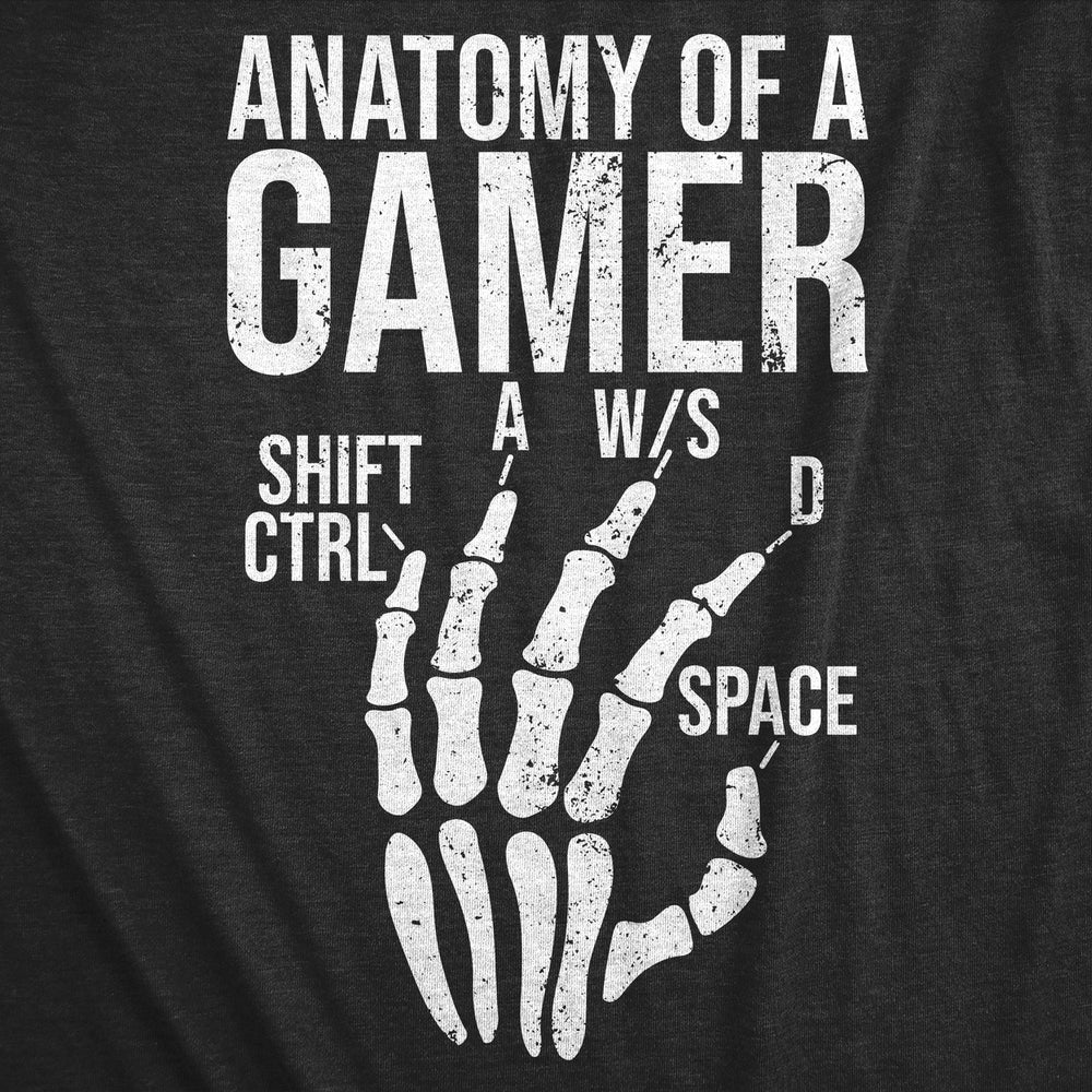 Mens Funny T Shirts Anatomy Of A Gamer Sarcastic Video Games Tee For Men Image 2