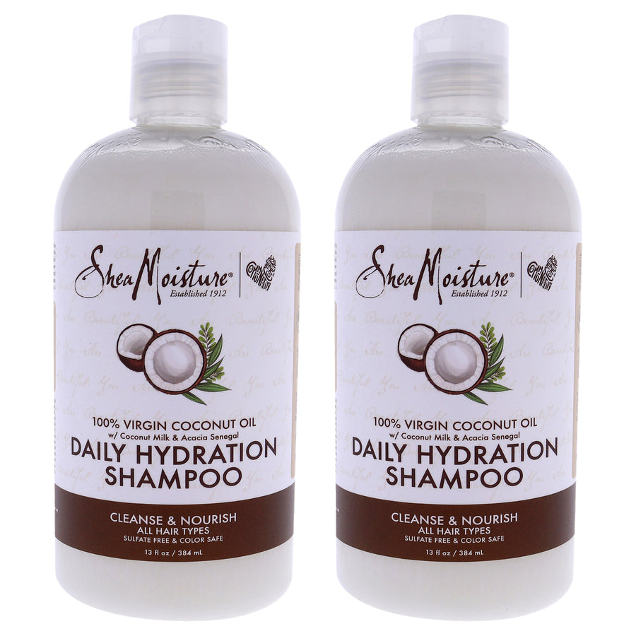 Shea Moisture 100% Virgin Coconut Oil Daily Hydration Shampoo - Pack of 2 13 oz Image 1