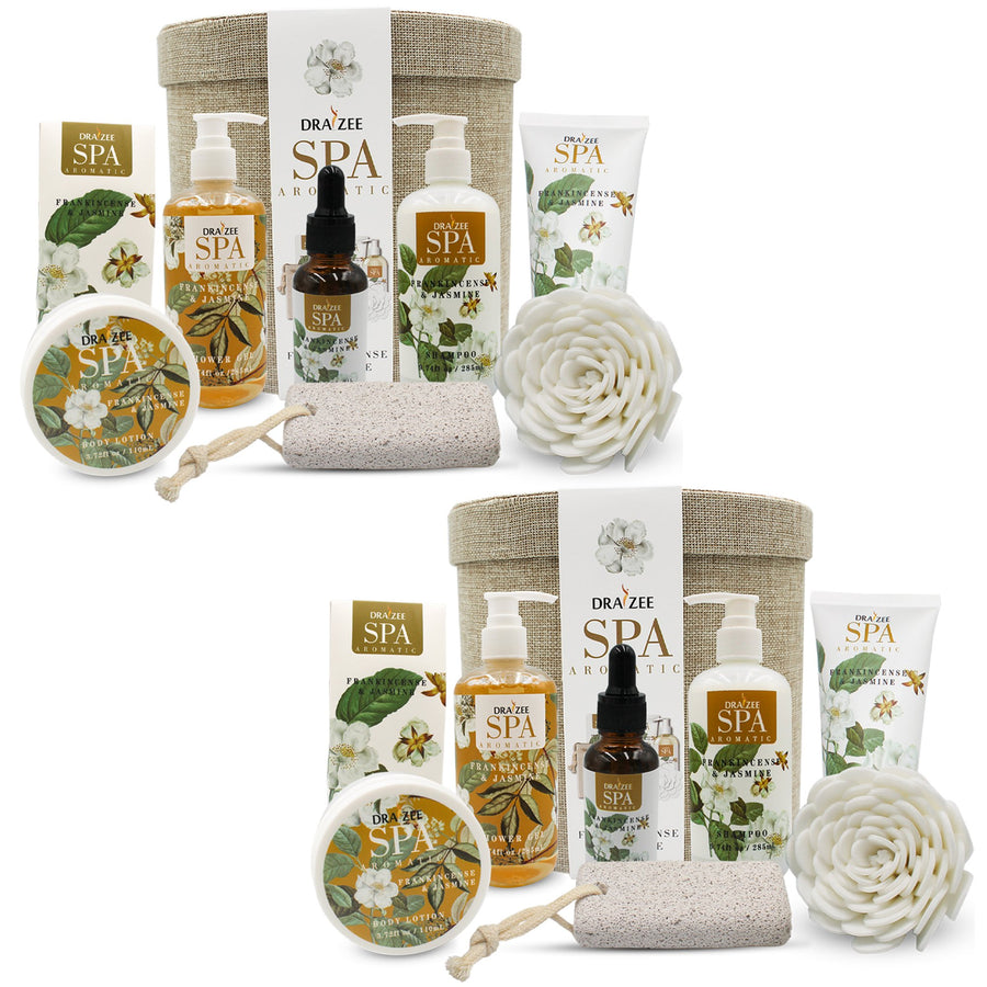 (2 Set)Draizee Bath Gift Set for Girls Women w/ Princess Flower Fragrance 8 Pieces Skin Care Set - Shower Gel Shampoo Image 1