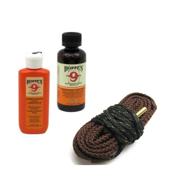 Gun Cleaning Kit with 17 Caliber Bore Cleaning RopeCleanerGun Oil Image 1