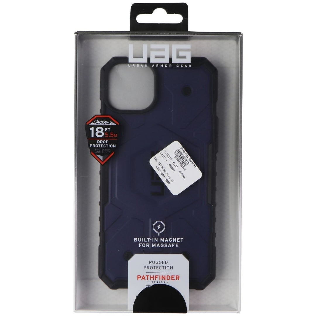 Urban Armor Gear Pathfinder Case for MagSafe for iPhone 14 Plus - Blue Mallard Image 1