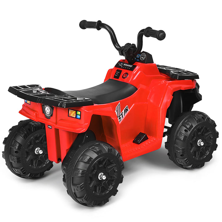 6V Battery Powered Kids Ride On ATV 4-Wheeler Quad w/ MP3 and LED Headlight Red Image 7