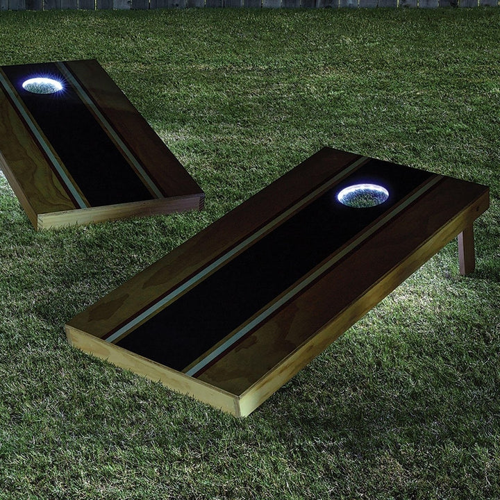 Members Mark Official Size Cornhole Board Set 2 Pack2 x 4 with LED Lights Image 4