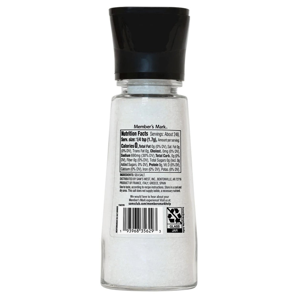 Members Mark Mediterranean Sea Salt Grinder14.9 Ounce Image 2