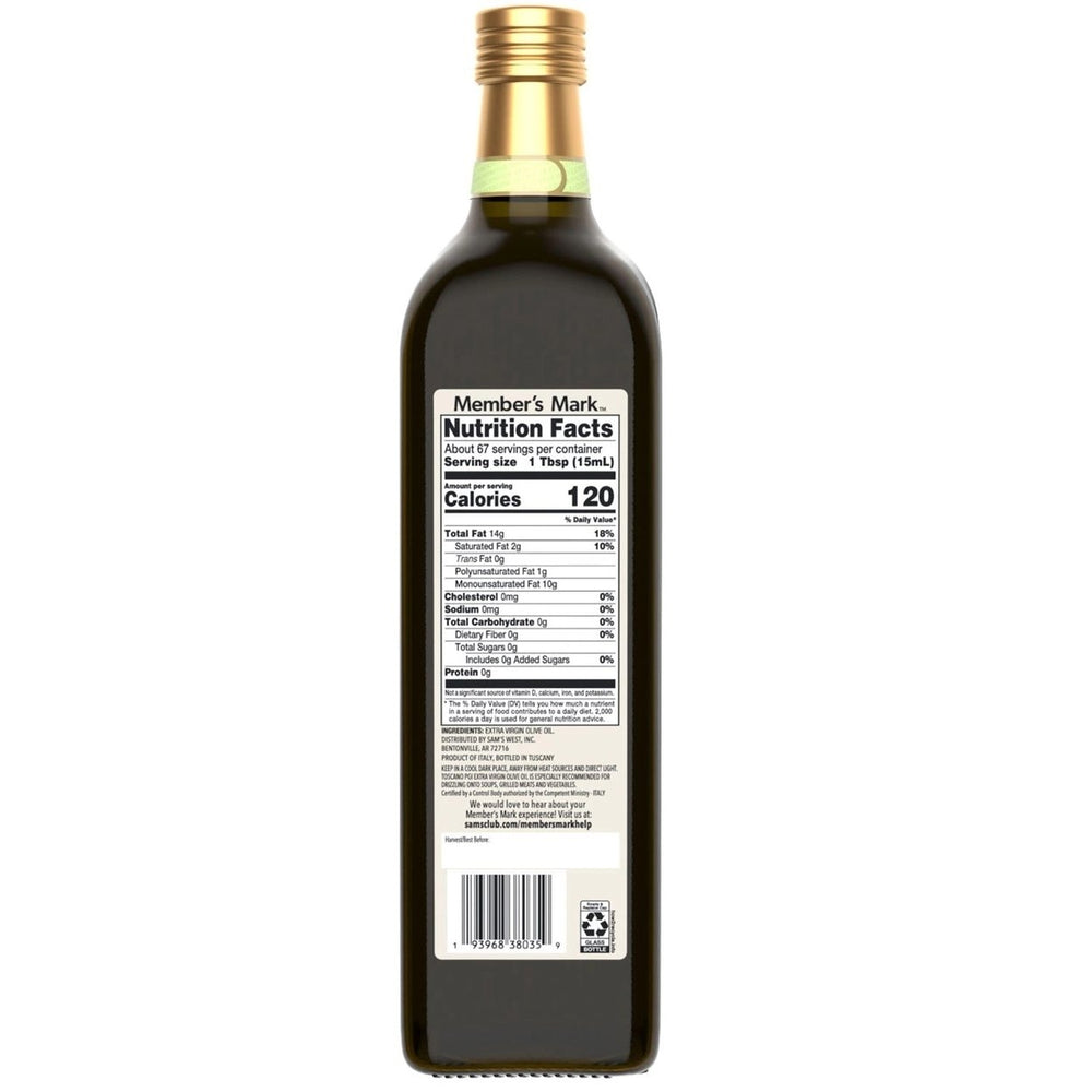 Members Mark Tuscan PGI Extra Virgin Olive Oil 1L Image 2