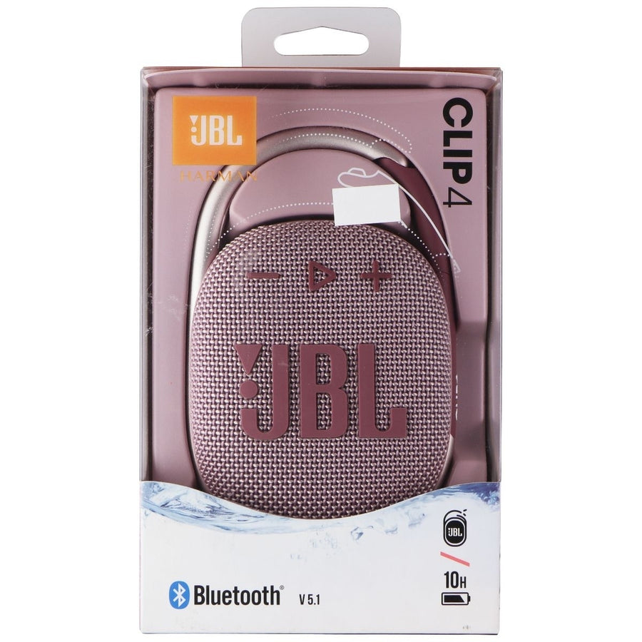 JBL Clip 4 - Waterproof and Dustproof Portable Mini Bluetooth Speaker - Pink Image 1