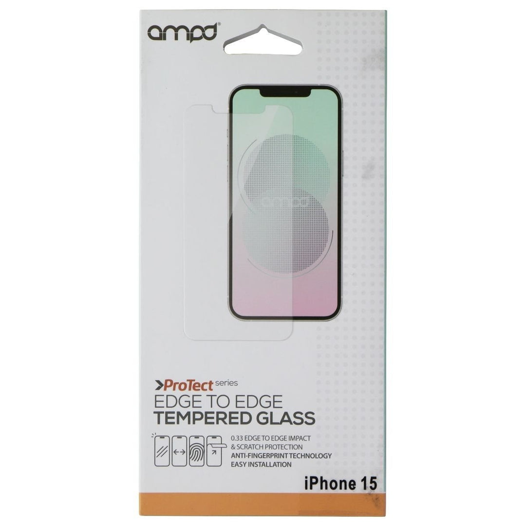 Ampd ProTect Edge to Edge Tempered Glass for Apple iPhone 15 Image 1