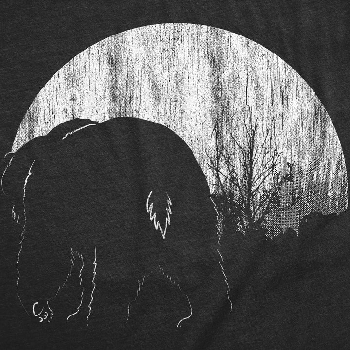 Womens Funny T Shirts Moon Bear Nature Graphic Tee For Ladies Image 4