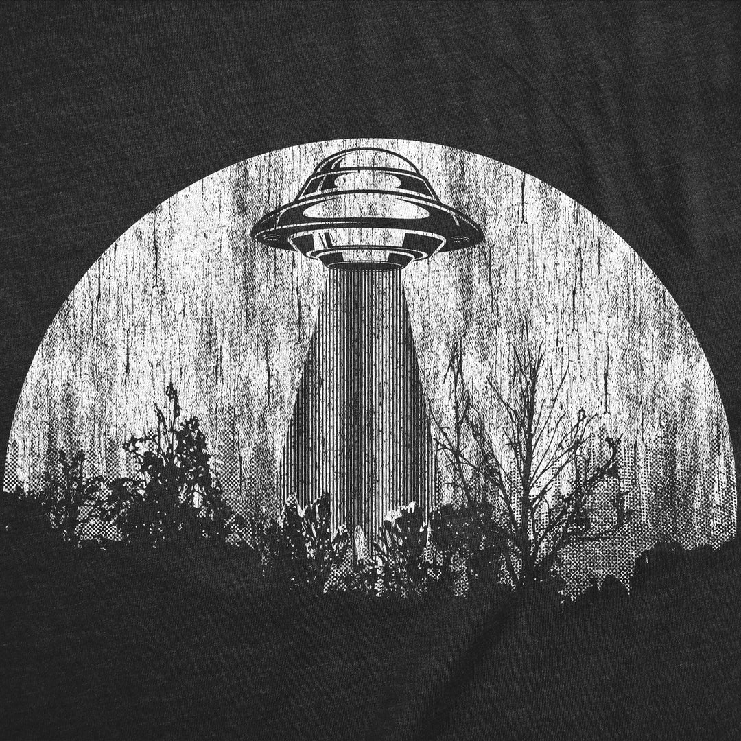 Mens Moon UFO Funny T Shirts Alien Spaceship Graphic Tee For Men Image 4