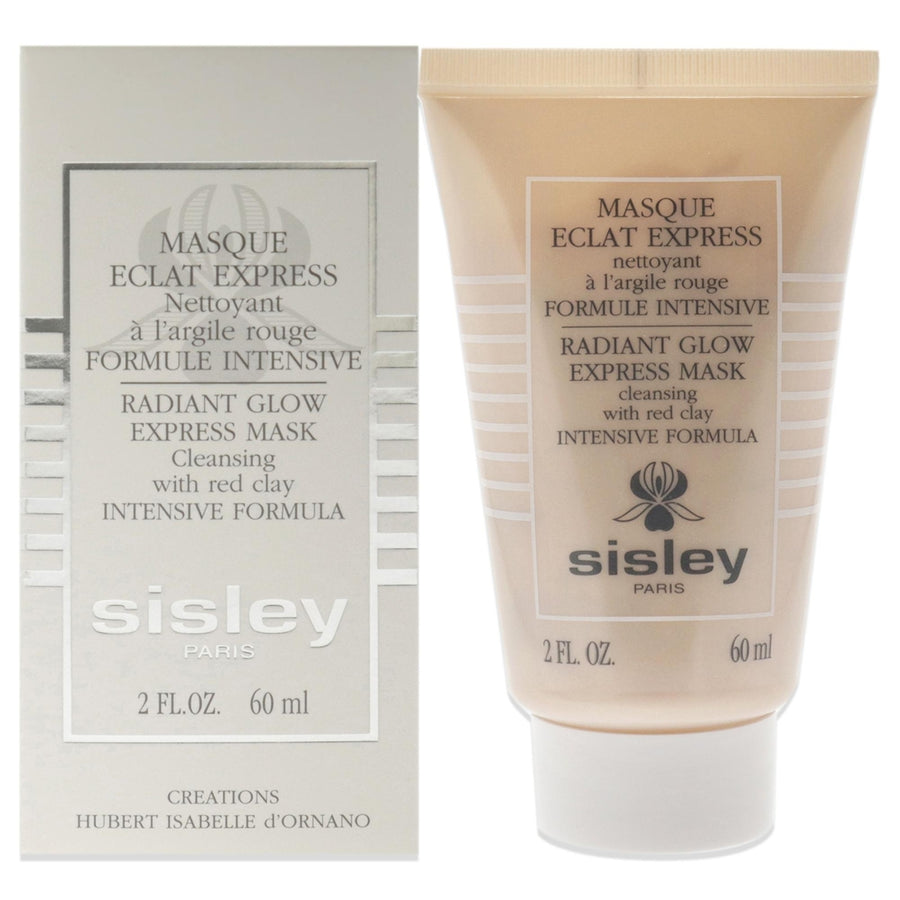 Sisley Radiant Glow Express Mask Cleansing with Red Clay Intensive Formula Cleanser 2 oz Image 1