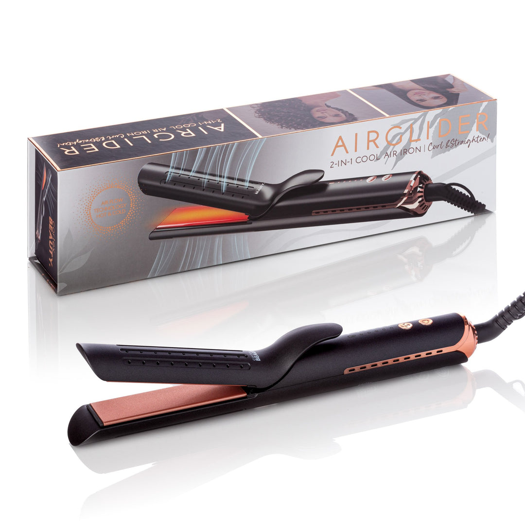 AirGlider 2-in-1 Cool Air Flat Iron/curler Image 1