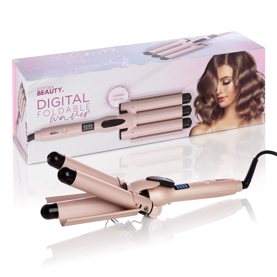 Digital Wave Maker 1" Foldable Three Barrel Waver Image 1