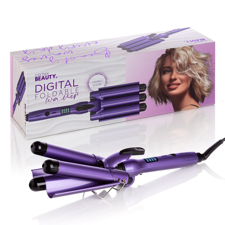 Digital Wave Maker 1" Foldable Three Barrel Waver Image 1