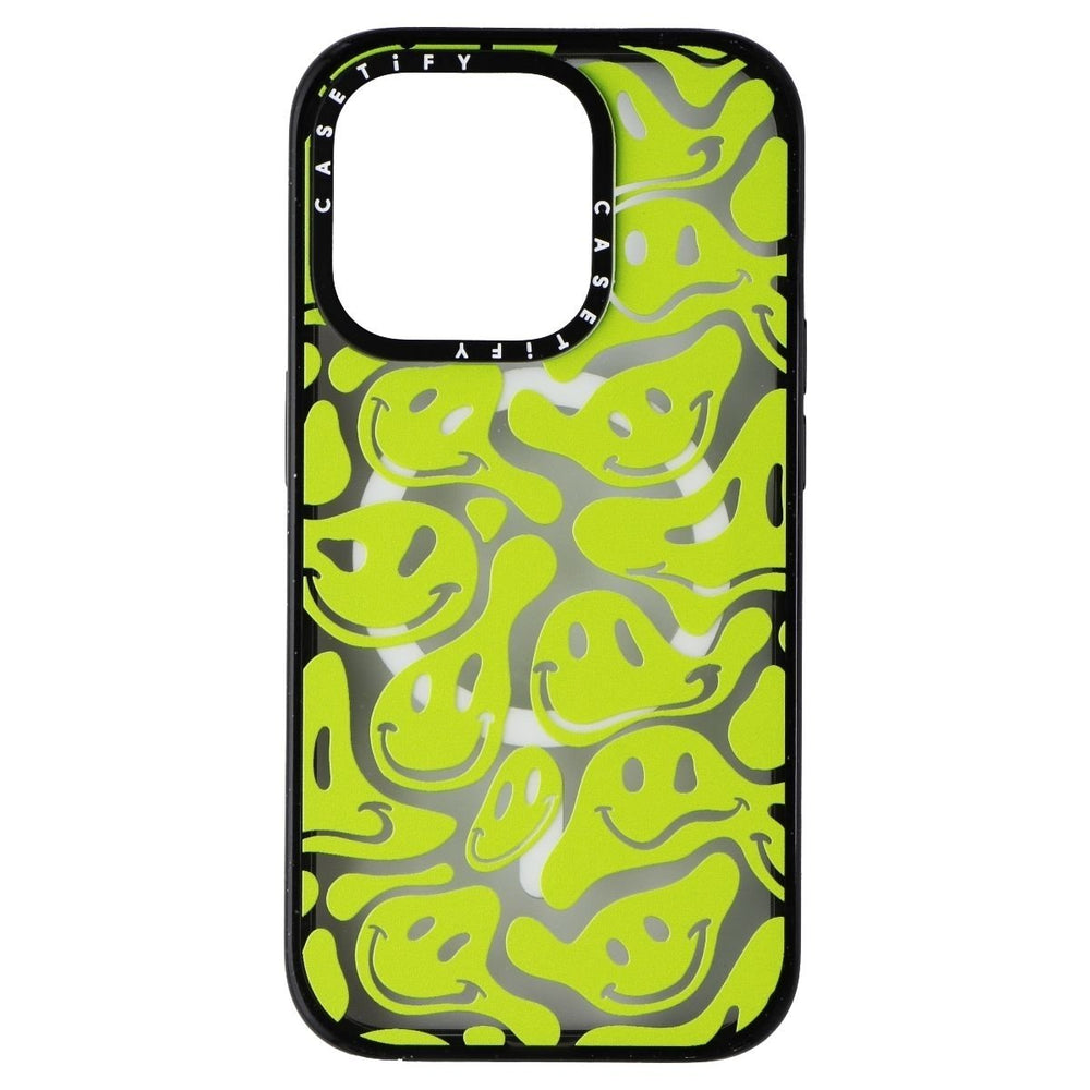 CASETiFY Impact Case for MagSafe for Apple iPhone 15 Pro Acid Smiles Neon Green Image 2