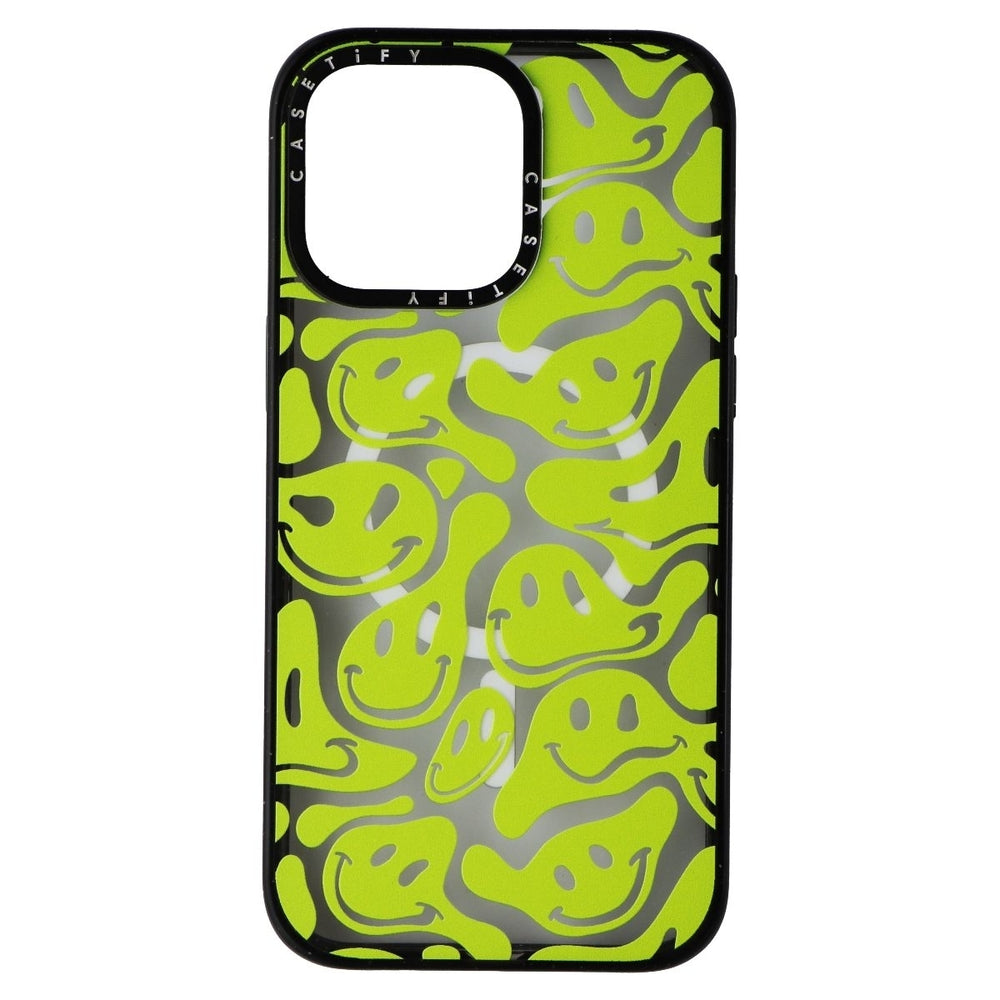 CASETiFY Impact Case for MagSafe for Apple iPhone 15 Pro Max Acid Smiles Green Image 2