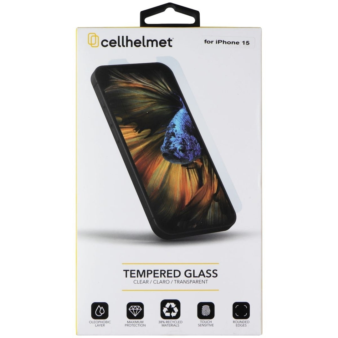 CellHelmet Tempered Glass for Apple iPhone 15 Image 1