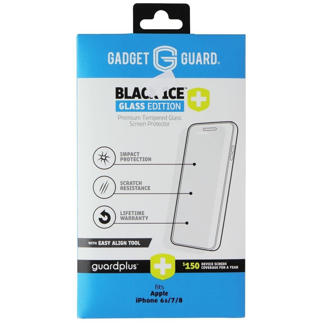 Gadget Guard (Black Ice+) Tempered Glass with Align Tool for iPhone 8/7/6s Image 1