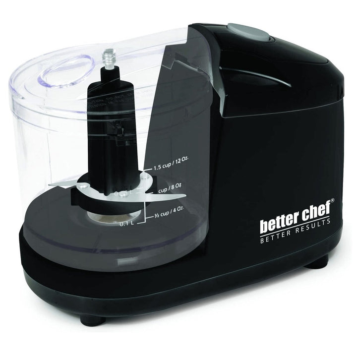 Better Chef Mini Chopper Food Processor 1.5 Cup Stainless Steel Blade IM-841B Image 1