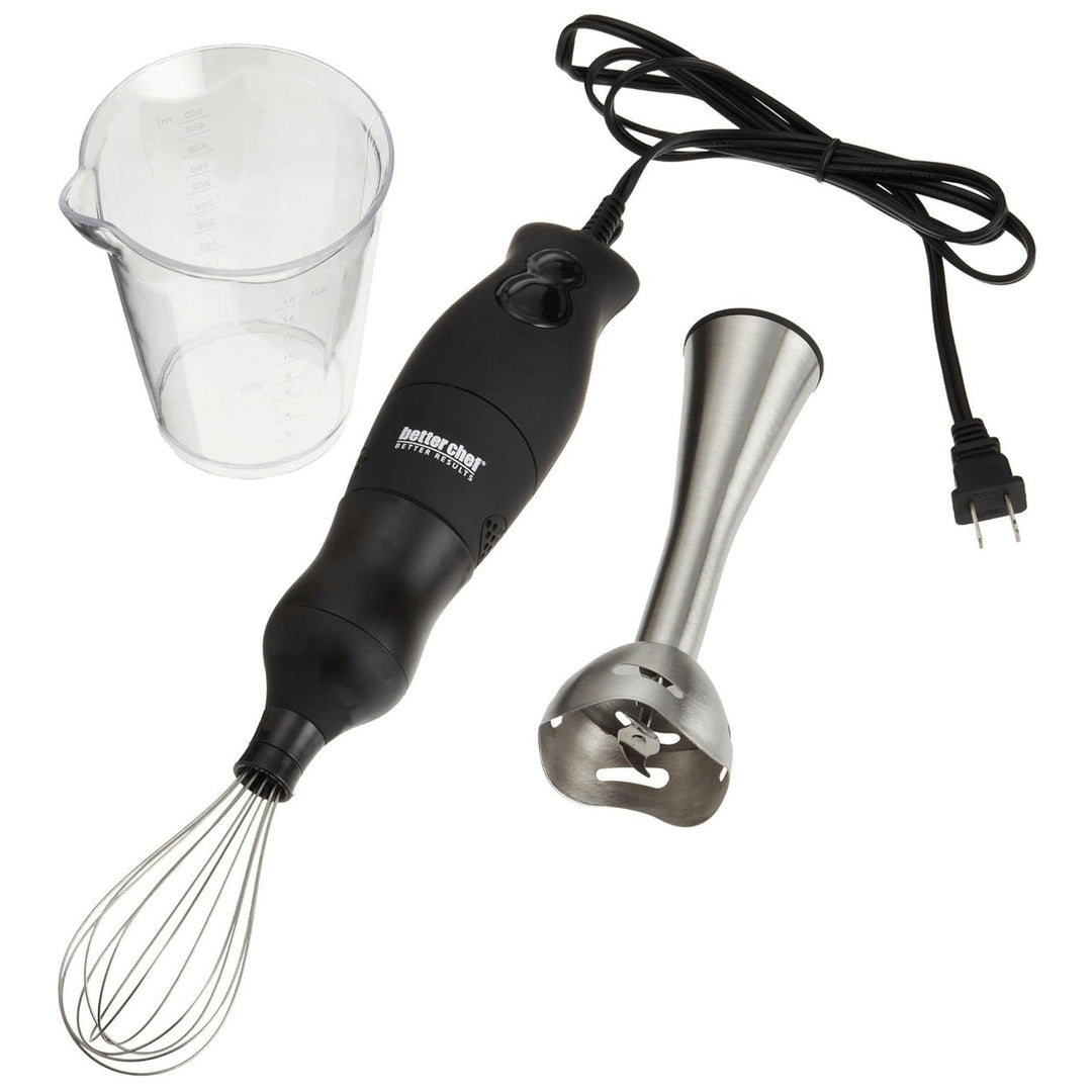 Better Chef 200W DualPro Immersion Blender Hand-Mixer with Cup and Beater Image 1