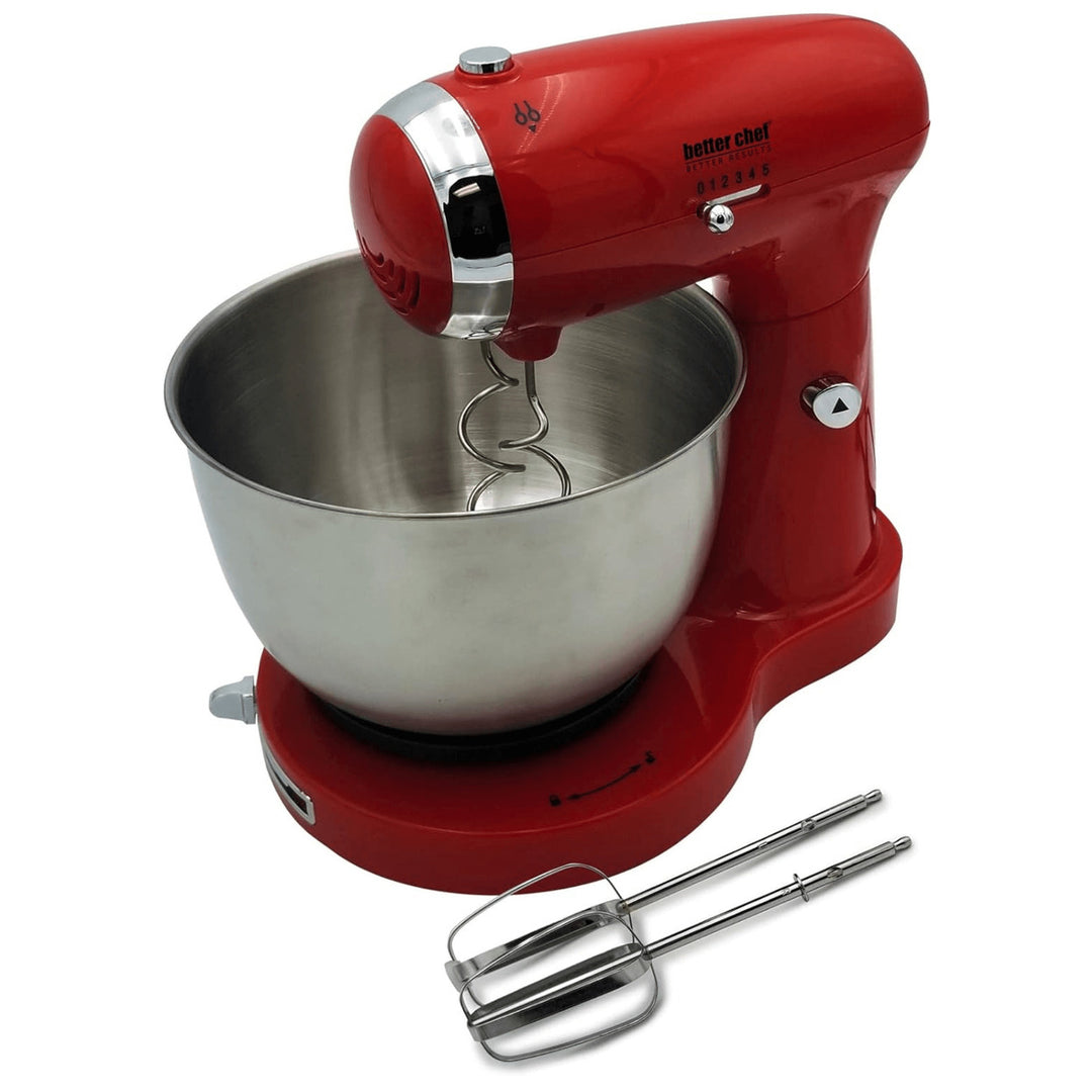 Better Chef 350W Classic Stand Mixer with Stainless Steel Bowl Image 3