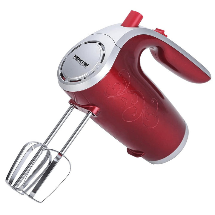 Better Chef Hand Mixer 5-Speed 150W with Silver Accents Storage Clip IM-814B Image 4