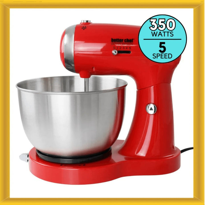 Better Chef 350W Classic Stand Mixer with Stainless Steel Bowl Image 12