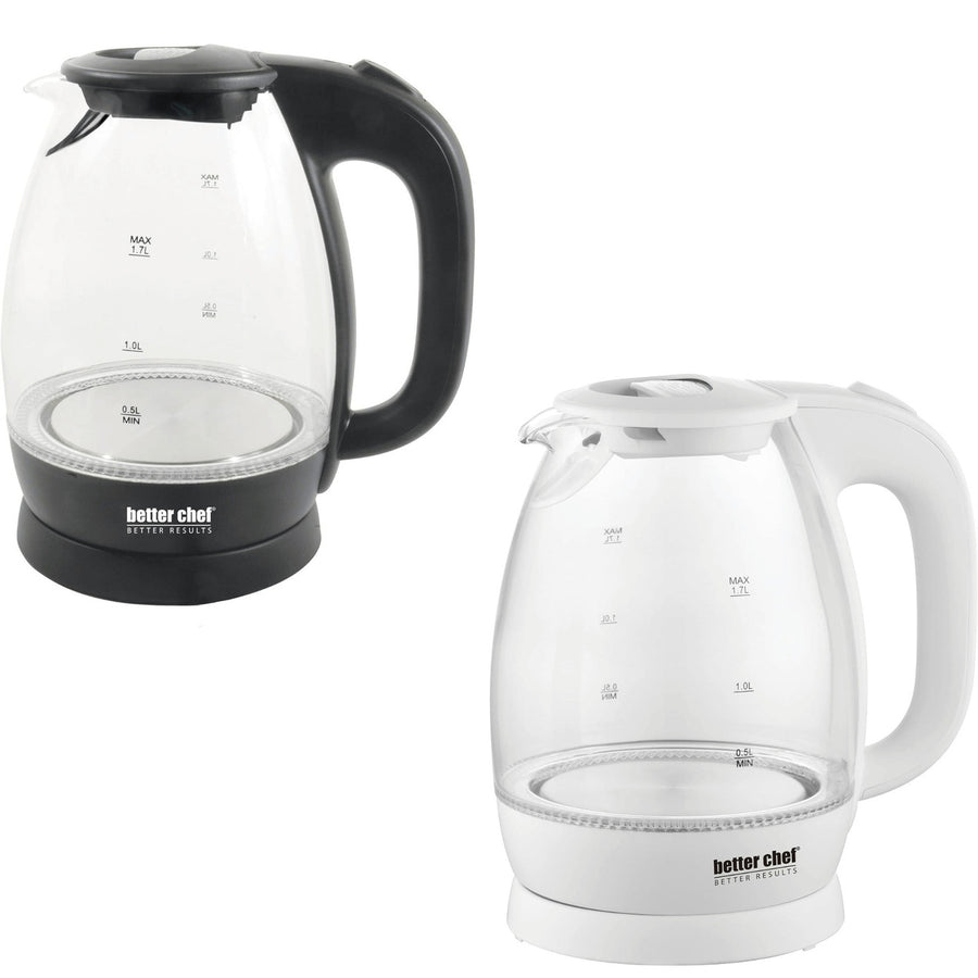 Better Chef 7-Cup Cordless Borosilicate Glass Electric Kettle with LED Light Image 1