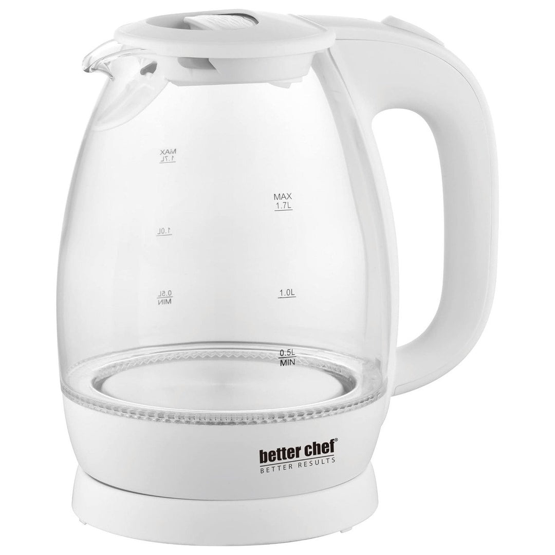 Better Chef 7-Cup Cordless Borosilicate Glass Electric Kettle with LED Light Image 7