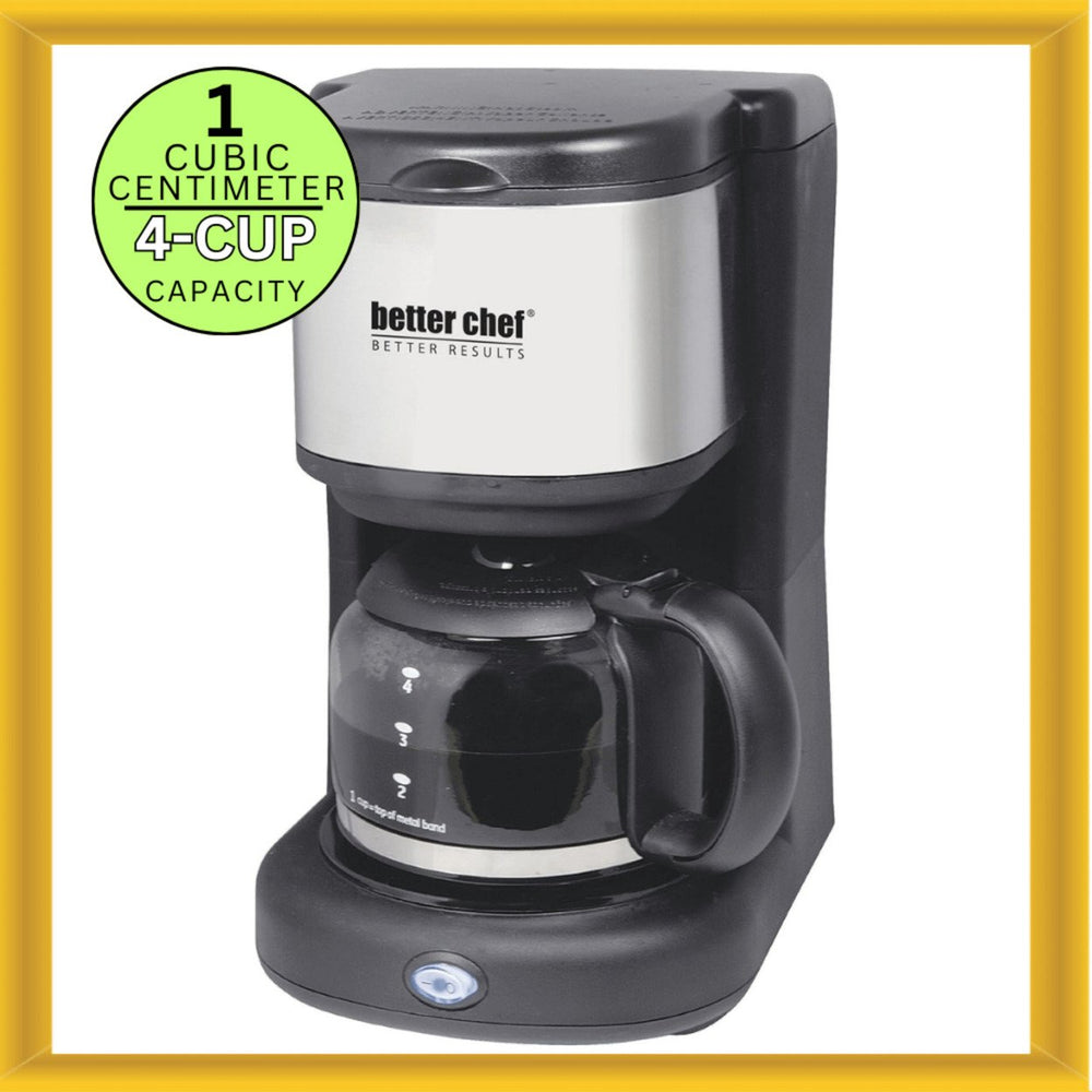Better Chef 4-Cup Stainless Steel Coffeemaker Image 2