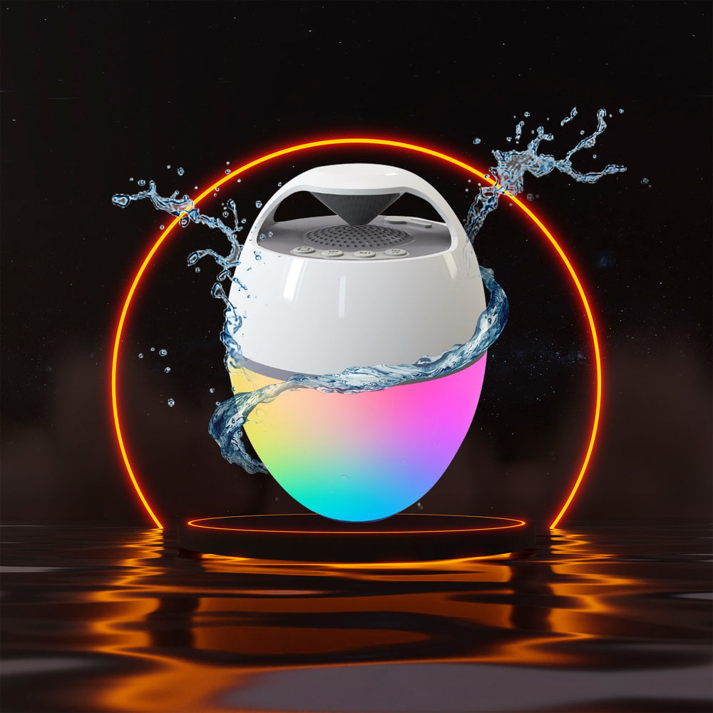 Technical Pro Portable Rechargeable Bluetooth Speaker with LightsPool Speaker IP68 Waterproof - Floating Speaker for Image 2