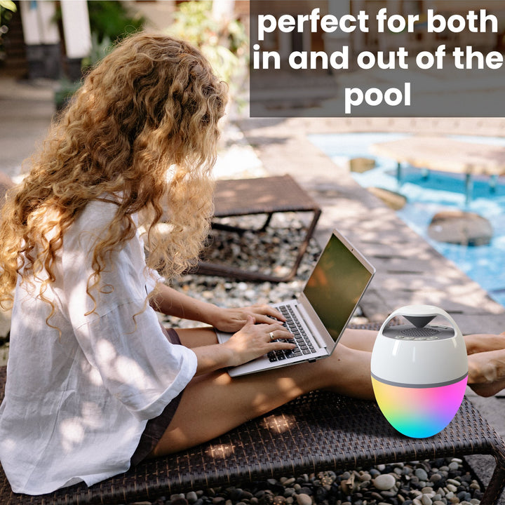 Technical Pro Portable Bluetooth Speaker Waterproof IP68 Floating Pool Bathtub Image 4