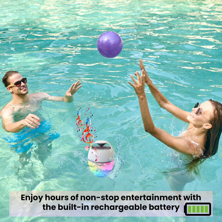 Technical Pro Portable Bluetooth Speaker Waterproof IP68 Floating Pool Bathtub Image 6