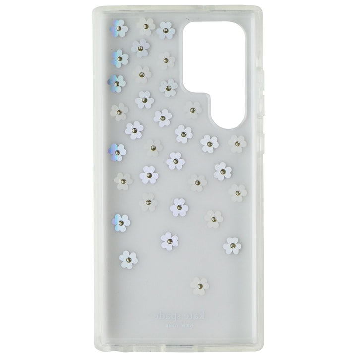 Kate Spade Defensive Hardshell Case for Galaxy S23 Ultra - Scattered Flowers Iri Image 3