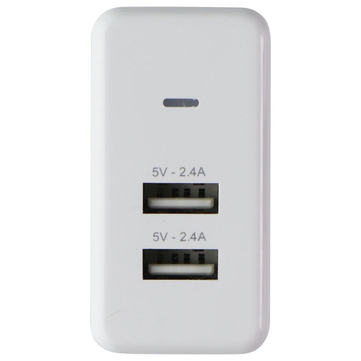 ZipKord 4.8A Wall Charger with Dual USB Ports - White/Gray (Z213N551) Image 3