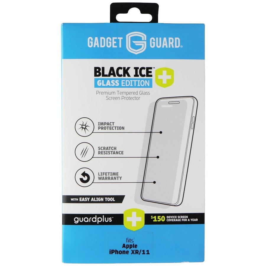 Gadget Guard (Black Ice+) Tempered Glass with Align Tool for iPhone XR and 11 Image 1