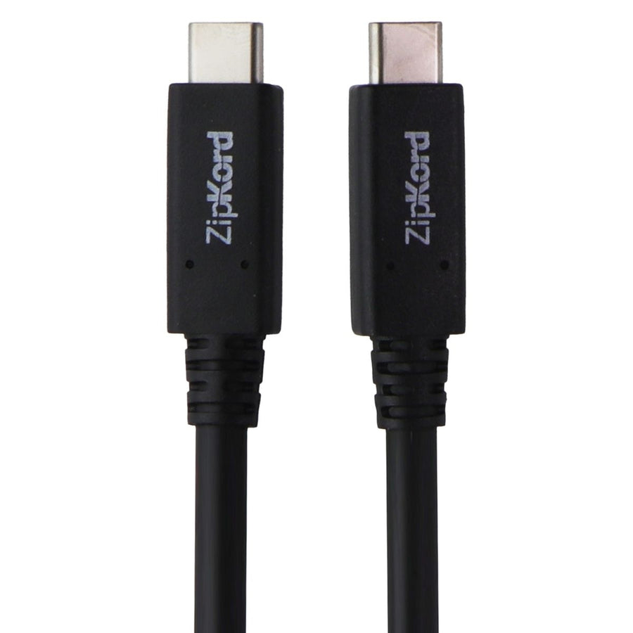 ZipKord (3-ft) USB-C to USB-C Sync and Charge Cable - Black Image 1