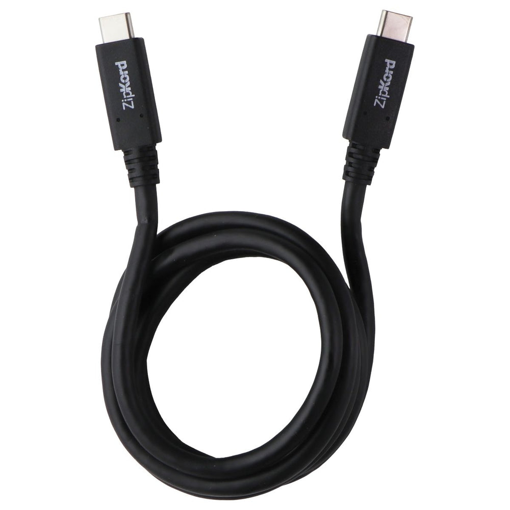ZipKord (3-ft) USB-C to USB-C Sync and Charge Cable - Black Image 2