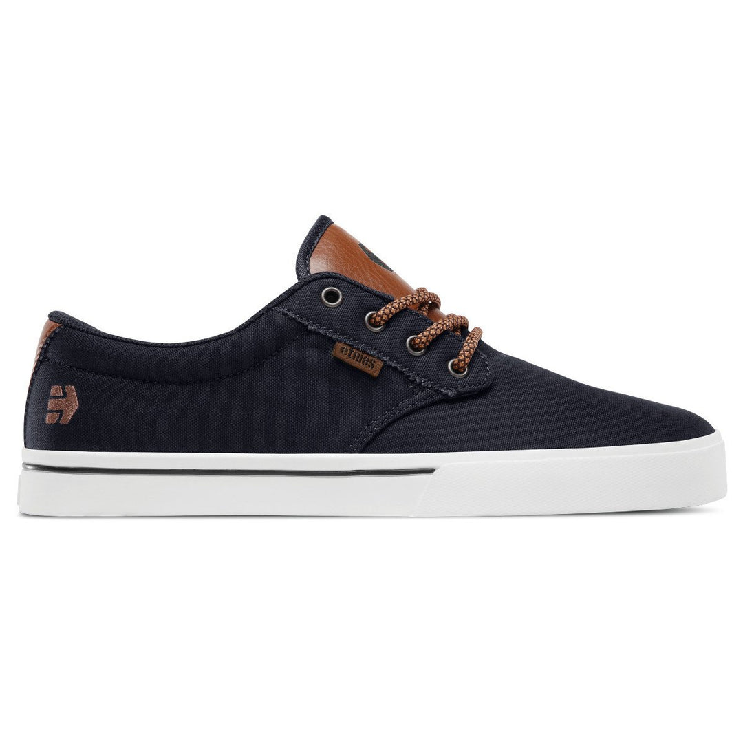 Etnies Mens Jameson 2 Eco Skate Shoe Navy/Tan/White - 4101000323-467 NAVY/TAN/WHITE Image 1