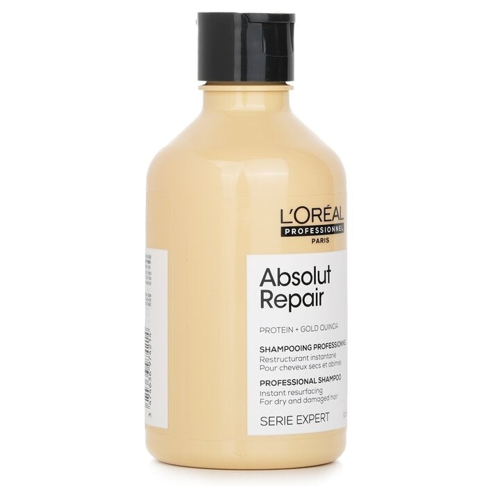 LOreal - Professionnel Serie Expert - Absolut Repair Protein + Gold Quinoa Instant Resurfacing Shampoo(300ml/10.1oz) Image 1