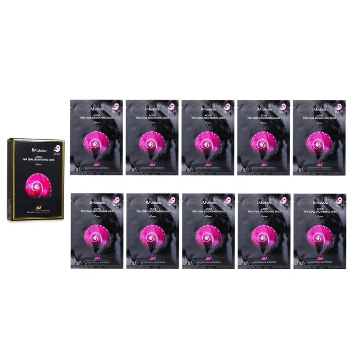 JM Solution - Active Pink Snail Brightening Mask Prime(30mlx10pcs) Image 1