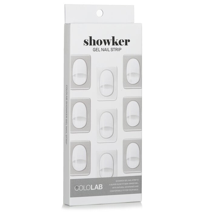 Cololab - Showker Gel Nail Strip CNA802 Classic White(1pcs) Image 1