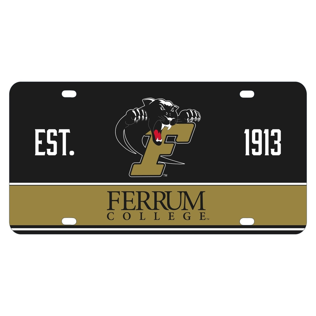 Ferrum College Metal Mini License Plate - Lightweight Sturdy and Versatile Image 1