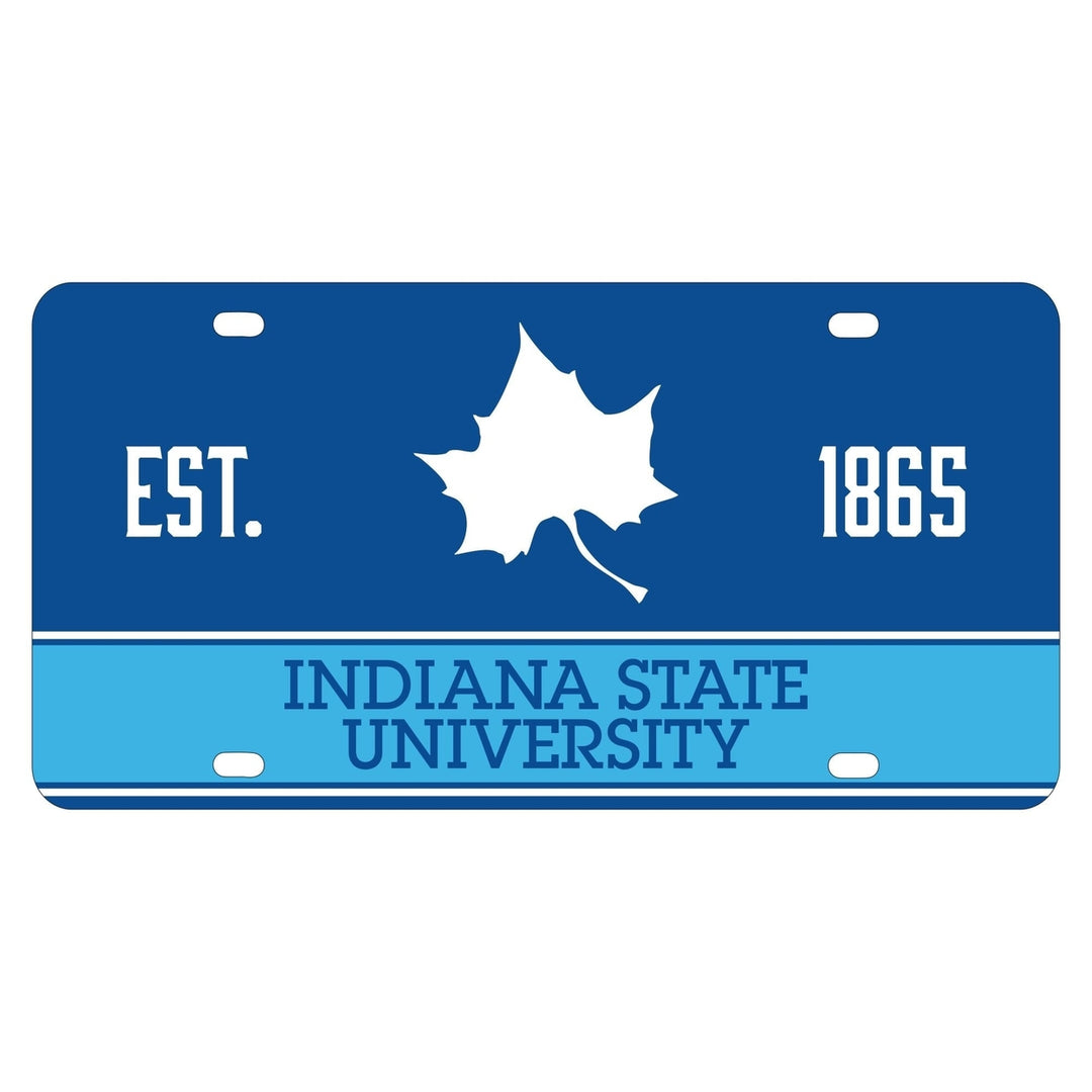 Indiana State University Metal License Plate Car Tag Image 1