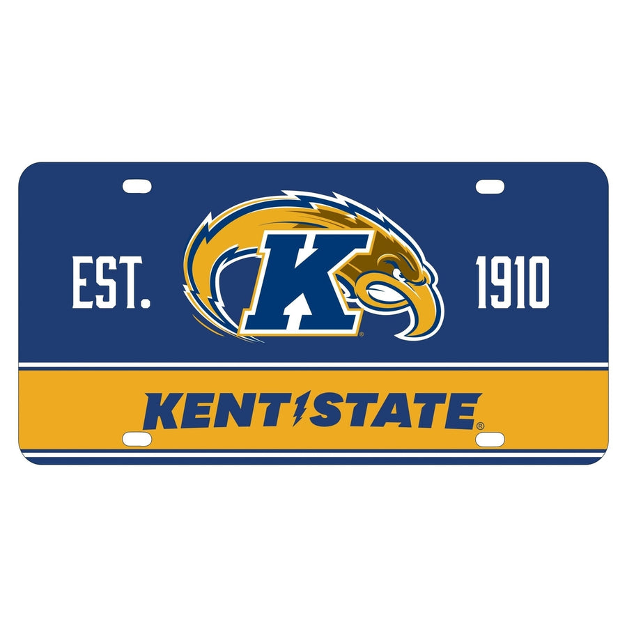 Kent State University Metal License Plate Car Tag Image 1