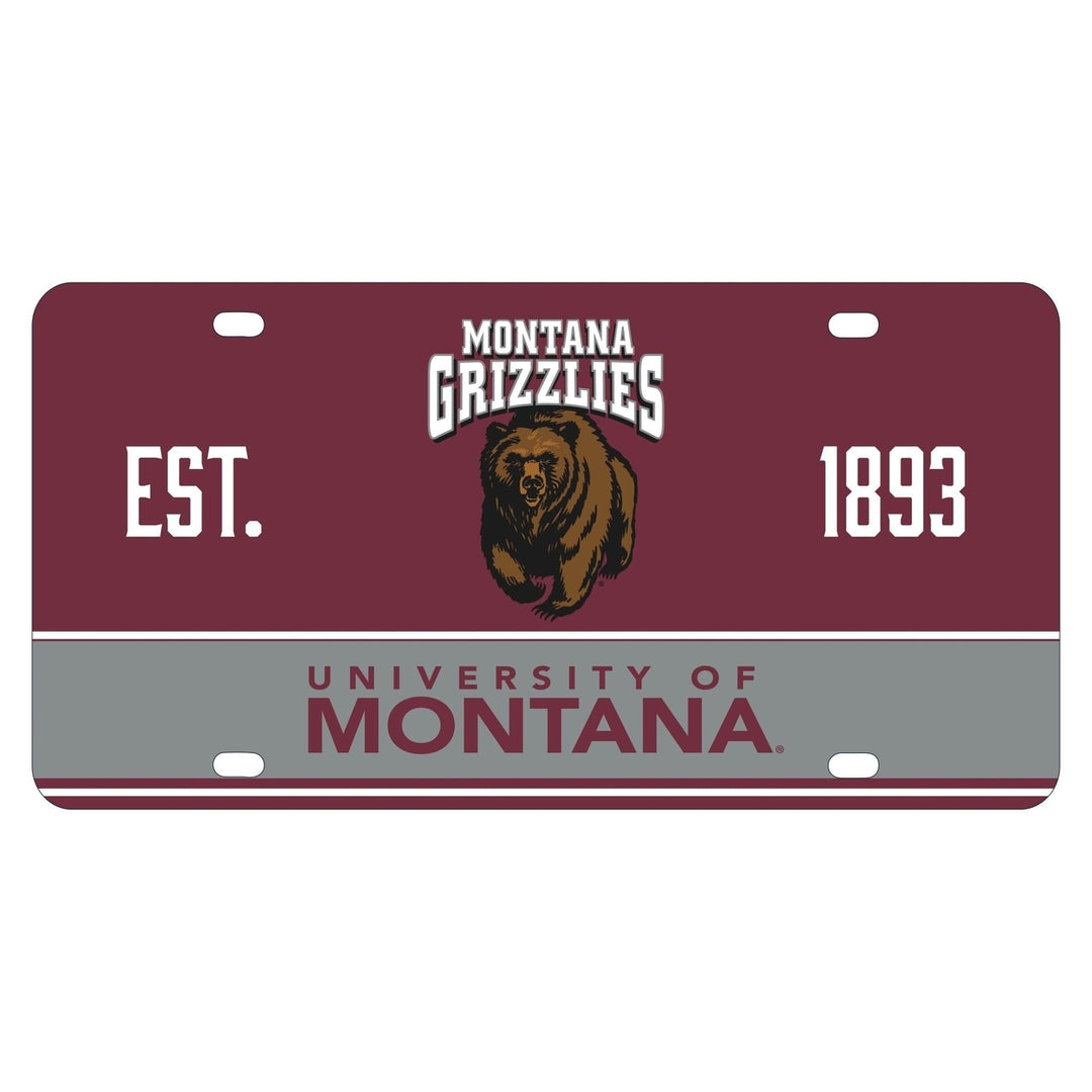 Montana University Metal License Plate Car Tag Image 1