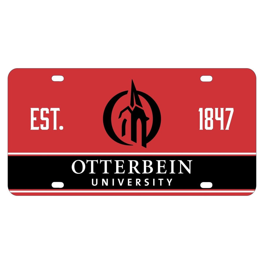 Otterbein University Metal License Plate Car Tag Image 1