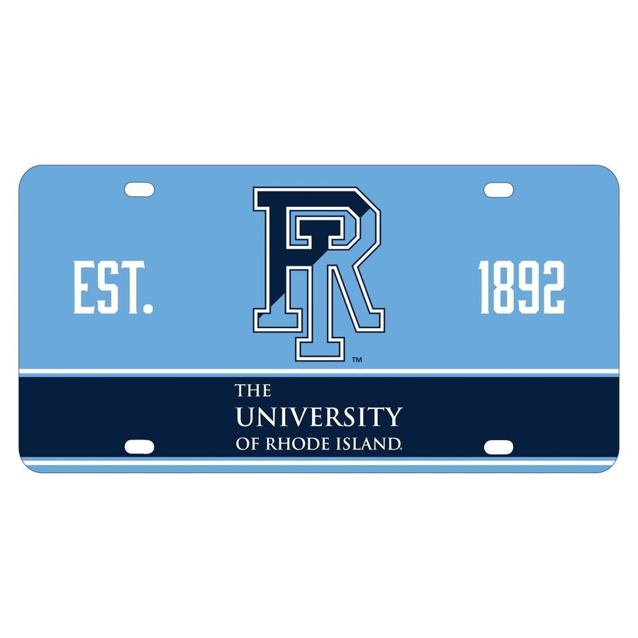 Rhode Island University Metal License Plate Car Tag Image 1